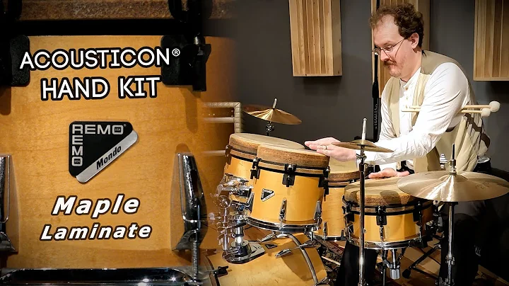 Remo MONDO Acousticon Hand/Drum Kit - Maple Laminate