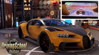 Widebody Bugatti Chiron 1800HP - Driving School Simulator Evo Handcam Gameplay screenshot 4