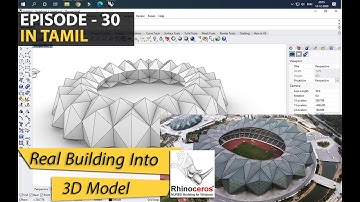 Rhino 3D Tamil Architectural Tutorial Series | Ep - 30 | Real Buildings Into 3D model | Tamil |