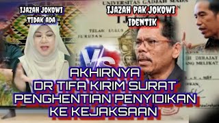 Finally, Dr. Tifa sent a letter to stop the investigation to the prosecutor's office.