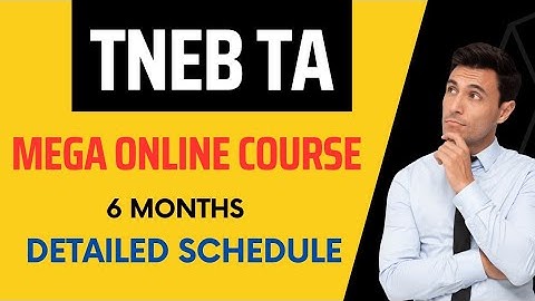 TNEB TECHNICAL ASSISTANT RECRUITMENT ONLINE COACHING CLASSES | TNEB TA PREPARATION / SYLLABUS 2023