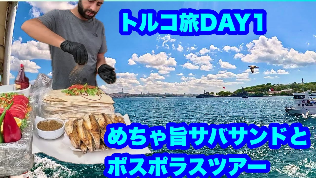 トルコ旅DAY１ めちゃ旨サバサンド屋台とボスポラスツアーの絶景