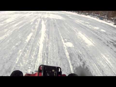 Thumbnail for Atv runs from cop on snowmobile
