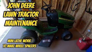 John Deere LA115 Mower Maintenance and fixes using the Mini Lathe