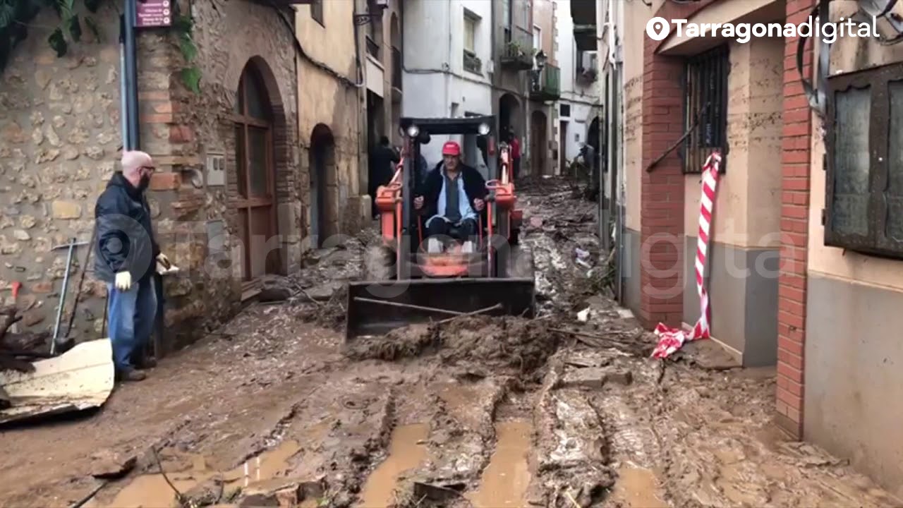 TARRAGONA DIGITAL: El temporal ha arrassat la zona de les Disset Fonts a l’Espluga de Francolí