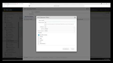 Anti-Virus and Anti-Spyware profile on Palo Alto