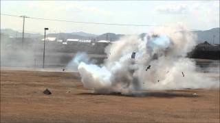 [自衛隊徳島駐屯地]　開設３周年記念行事(2015/03/08)＿破壊シーン