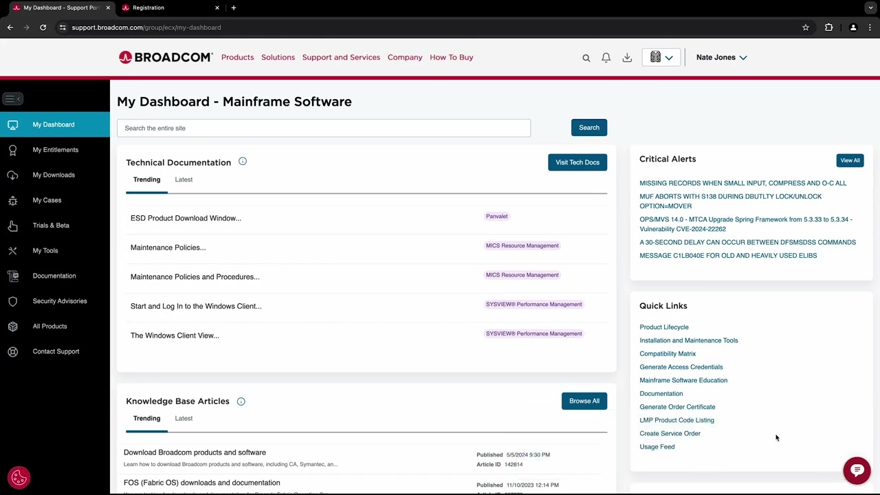 Login to Learning at Broadcom