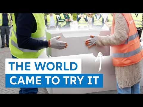 Inside the factory: walls assembled in minutes