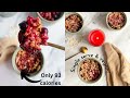 93 calorie berry crumble  vegan berry crumble  single serve berry crumble  low calorie dessert