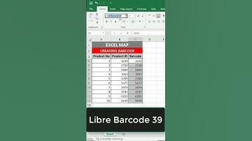 How to Create Barcode in Excel | MS Excel Tutorial