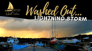 Sailing QC # 27 | Starboard Aft Windows, WE GET WASHED OUT  | Steel Sailboat Restoration