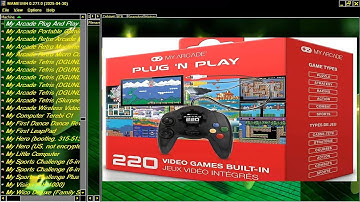 ATTRACT MODE MAME MESS MY ARCADE PLUG AND PLAY 220 GAME RETRO CONTROLLER DREAMGEAR NES ENHANCED 2959