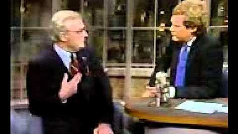 Edward Woodward on "Late Night with David Letterman"