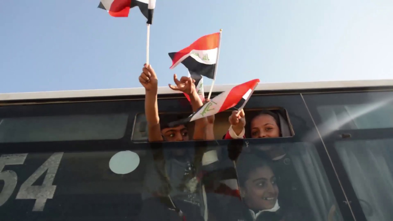 عودة النازحين من مخيم الحبانية الى منطقة الريحانة بحضور مستشار محافظ الانبار مازن خالد ابو ريشة