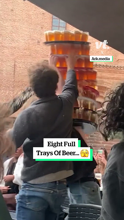 That's one big tower of beer... 🫣