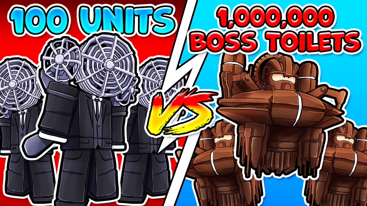 100 UNITS vs 1,000,000 BOSS TOILETS in Toilet Tower Defense
