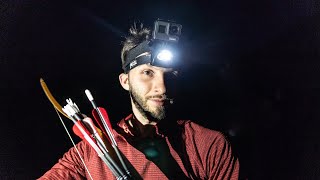 Have you ever shot arrows at night? This is how it looks like!