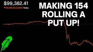 Making an Extra $154 Rolling UP My Put I Sold on NVDA - Selling Options for Extra Income