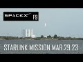 Spacex falcon 9 starlink mission  spacecoast mar2923 slc40