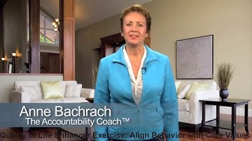 Quality of Life Enhancer Exercise: Align Behavior with Core Values