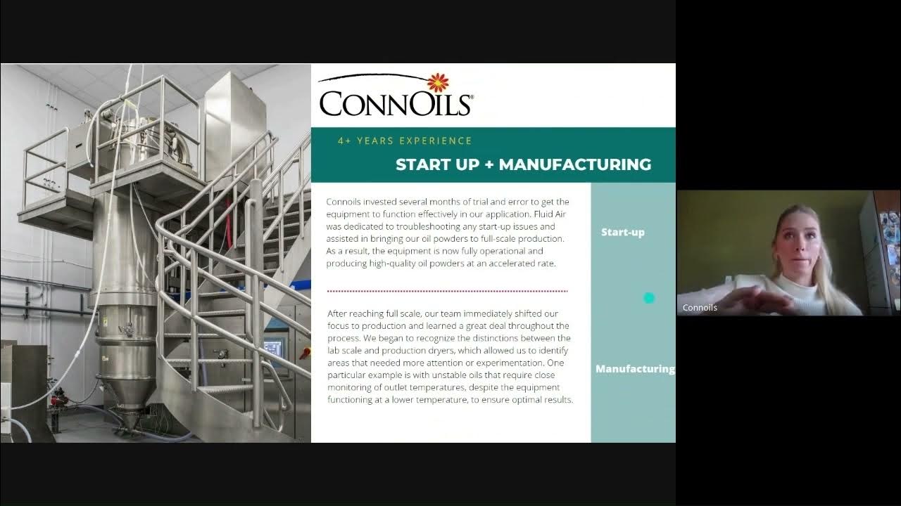 ConnOils ESD Technology Webinar. Oil Powders and applications. YouTube