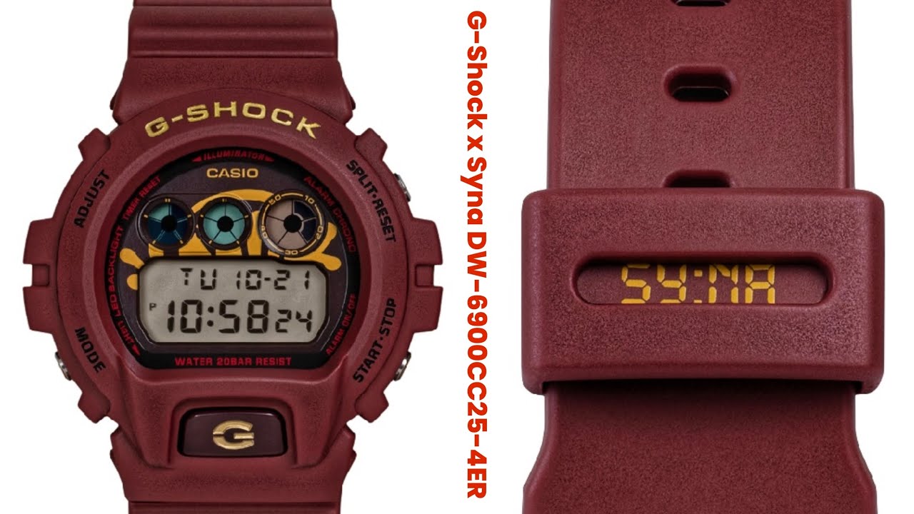 G-Shock x Syna DW-6900CC25-4ER - Available In Europe - YouTube