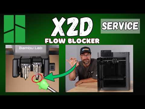 Bambu Lab - X2D: Adjust or Replace the Nozzle Flow Blocker