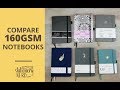 Comparing Six 160gsm Bullet Journal Notebooks | Stationery Nerd REVIEW