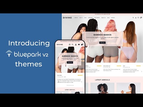 Introducing Bluepark V2 Themes for your online shop - video from Bluepark