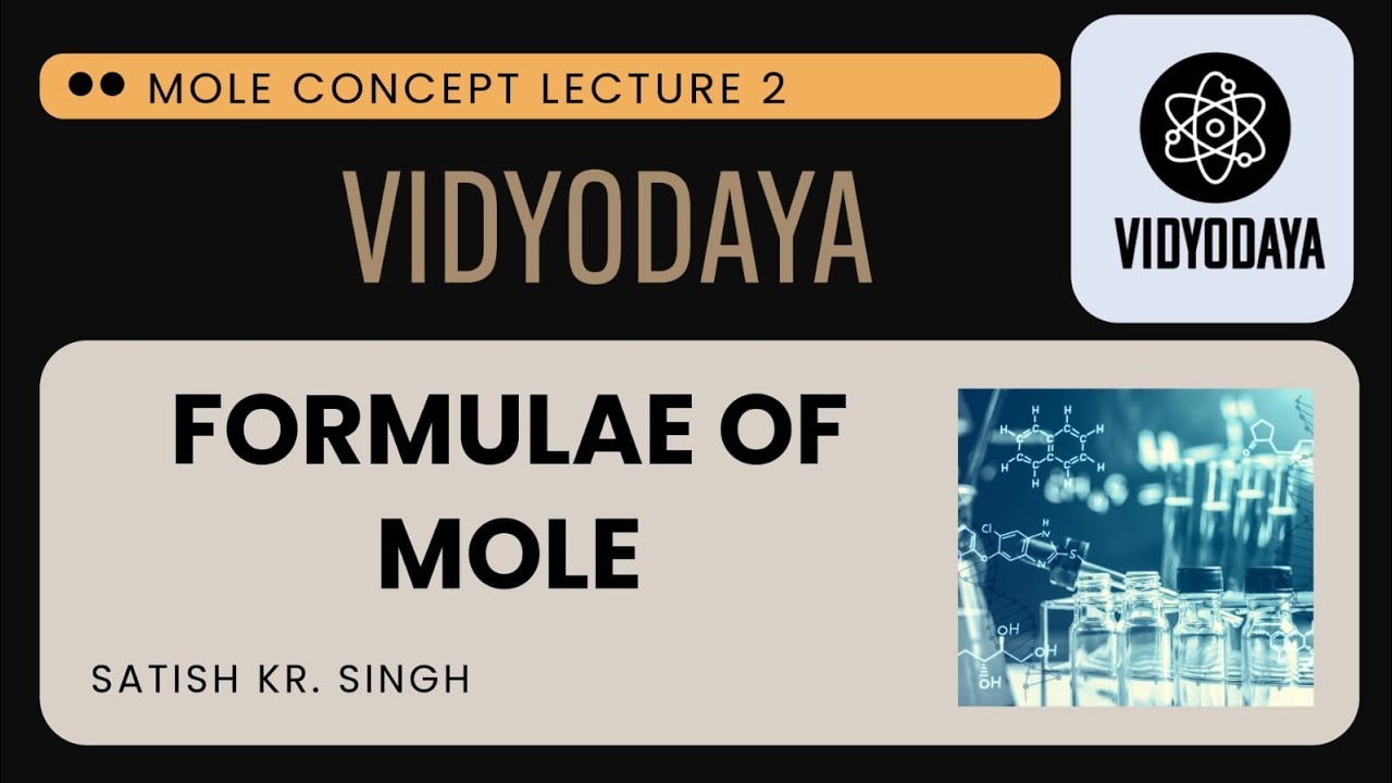 Class 10 ICSE || Mole Concept ||Formulae of mole || Lecture-02 