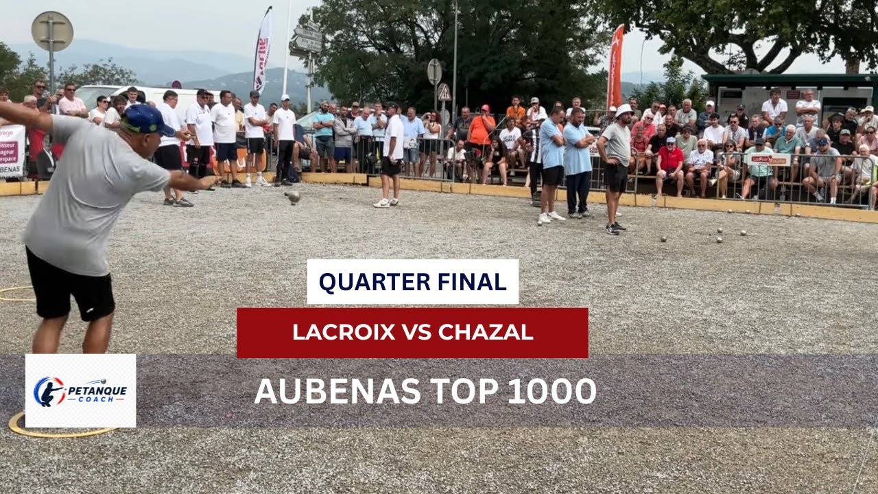 Miniature de la vidéo : Aubenas National Pétanque 2026 Quarter-Final | Lacroix/Lacroix/Surle vs Chazel/Malatesta/Matraglia