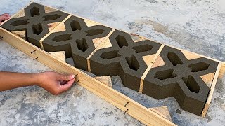 I Can Cast 4 Ventilation Bricks at the Same Time From a Pallet - Simple and Effective