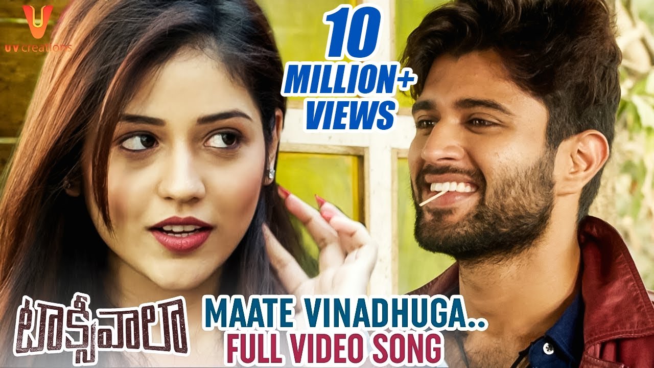 Maate Vinadhuga Full Video Song  Taxiwaala Movie Songs  Vijay Deverakonda  Priyanka  Sid Sriram