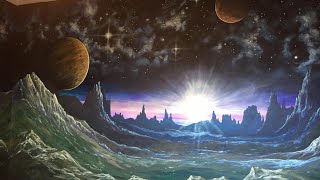 Full room space mural