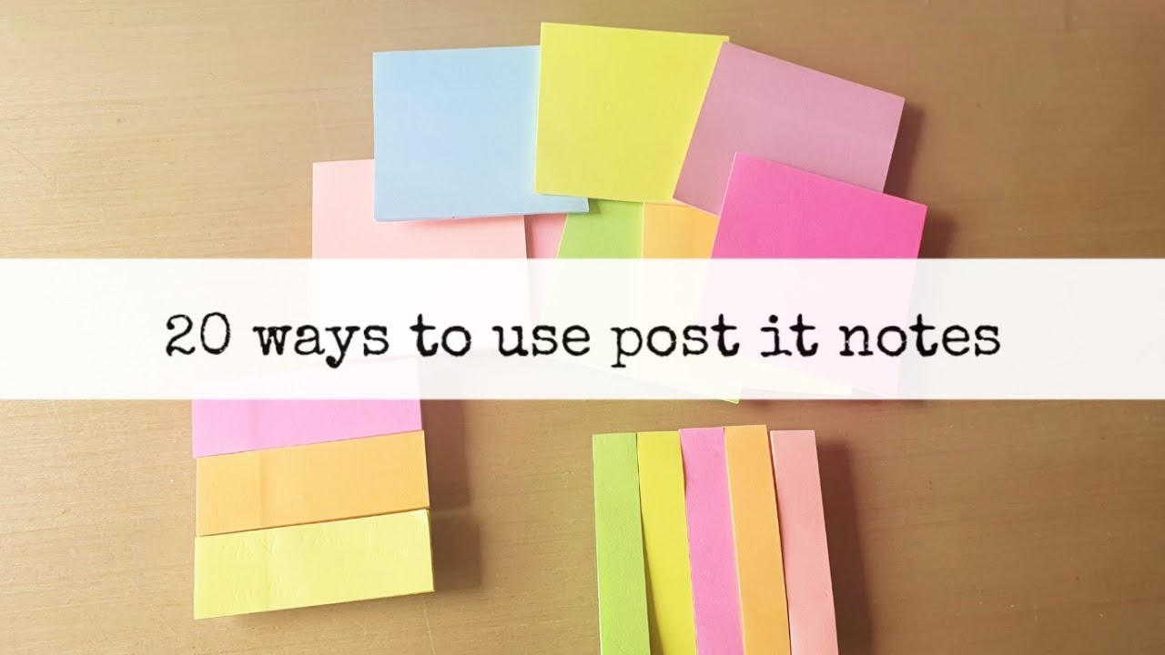 20 ways to use sticky notes!