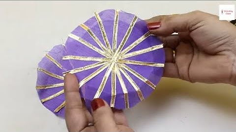 Easy latken making tutorial | how to make fabric flower latkan|  latkan banane ka tarika