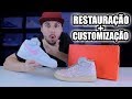 Customização + Restauração Air Force 1 branco | COMO TIRAR O AMARELADO