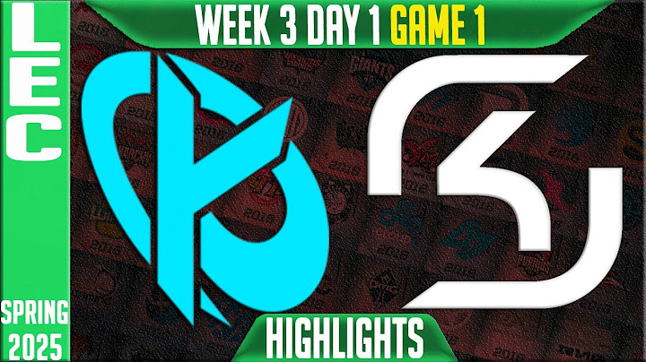 KC vs SK Highlights Game 1 | LEC Spring Split W3D1 2025 | Karmine Corp vs SK Gaming G1