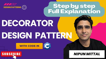 Decorator Design Pattern || Full Explaination || Implementation in C++ || Nipun Mittal