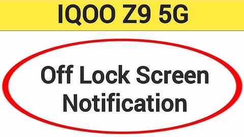 IQOO Z9 5G me lock screen notification kaise band kare, how to Off lock screen notification