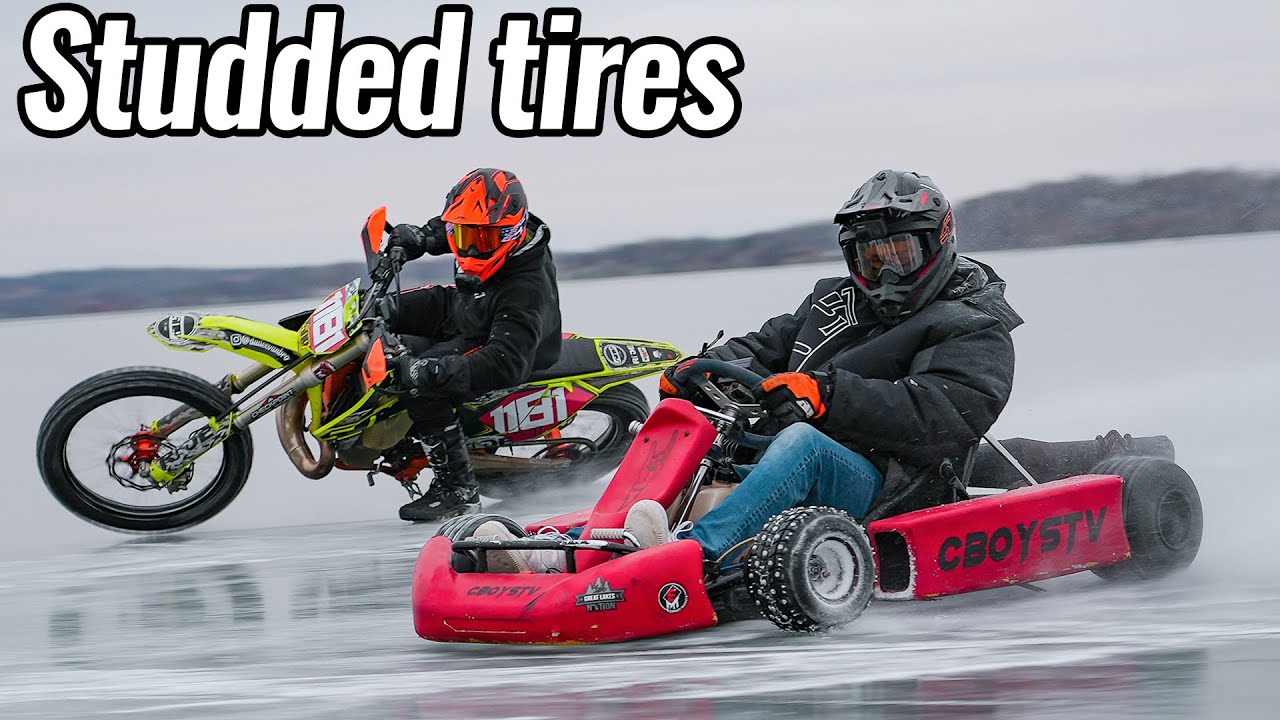 Shifter Kart and Dirt Bike on Thin Ice YouTube