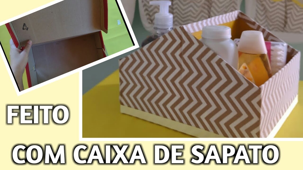 Como fazer uma farmacinha de bebê com caixa de sapato⭐Do lixo ao luxo