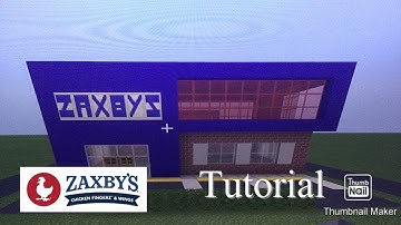 Minecraft tutorial #33 - how to build a zaxby’s