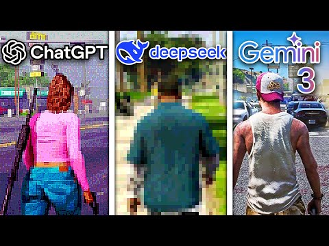 ChatGPT vs DeepSeek vs Gemini Create GTA 6 From Scratch