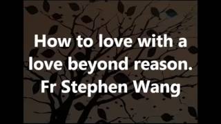 How To Love With A Love Beyond Reason Fr Stephen Wang