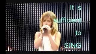 Jackie Evancho's Imaginer with English lyrics