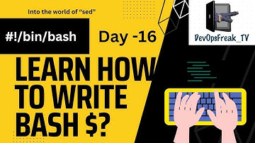 Learn how to write Bash Script (Hindi) - Day 16 - Into the world of "sed"
