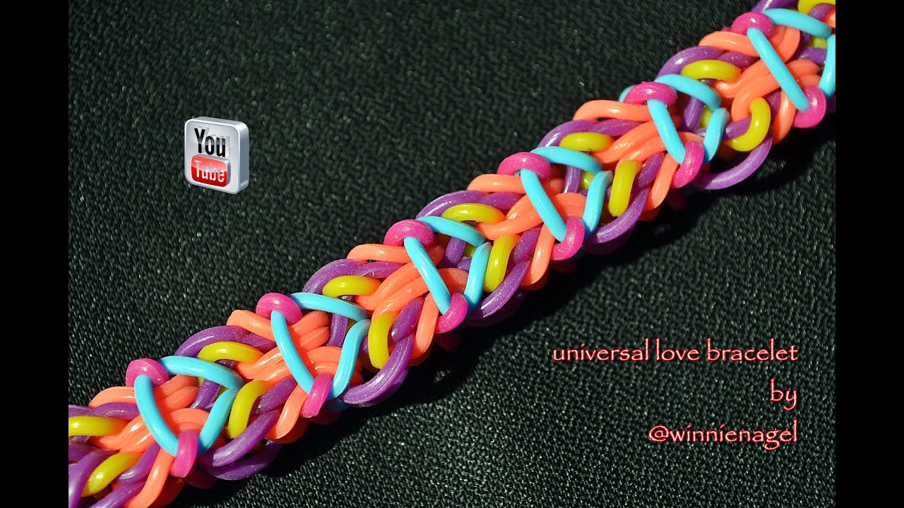 UNIVERSAL LOVE BRACELET HOOK ONLY DESIGN TUTORIAL - YouTube