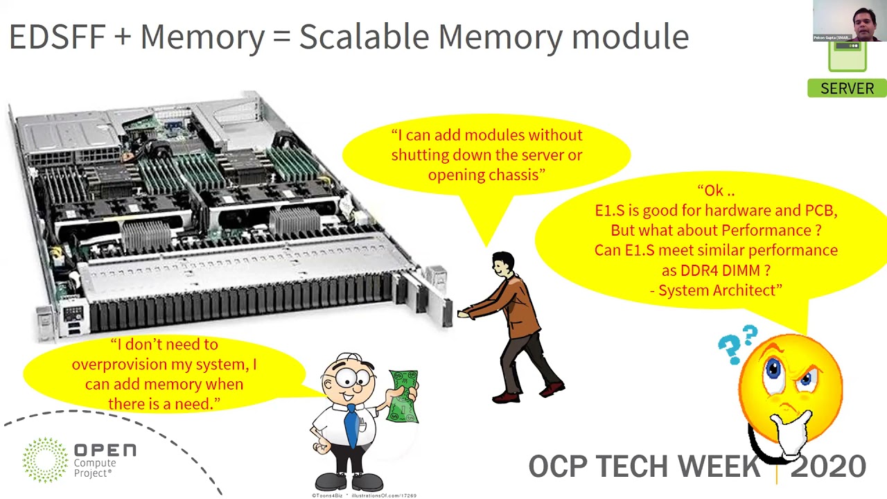 OCP 2020 Tech Week: Extending E1.S for Memory Acceleration